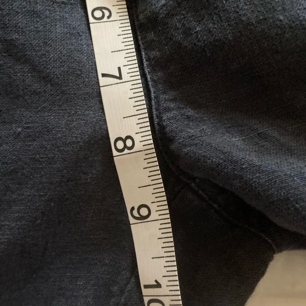 2/10.00 Elevenses Dark Blue Wide-Leg Jeans with Lace-Up Detail - Picture 7 of 8
